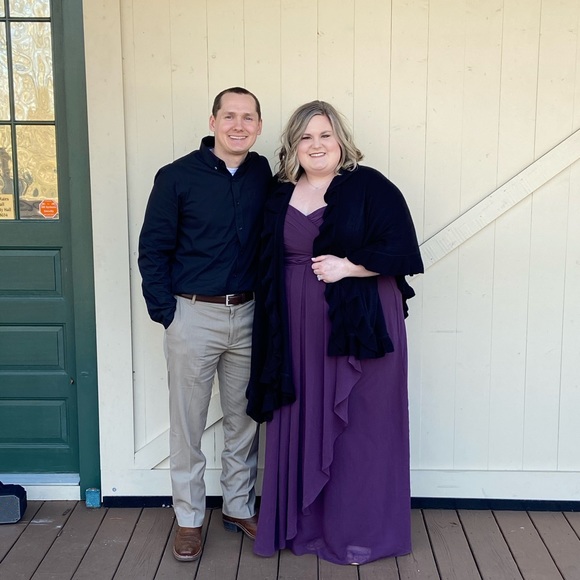 David’s bridal plum colored bridesmaid dress 24 - Picture 7 of 7